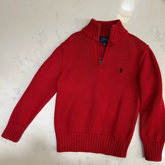 POLO Ralph Lauren ♥️ boys sweater🏷️Size - 6 ✨EXCELLENT CONDITONS 🤍like new - Picture 1 of 7